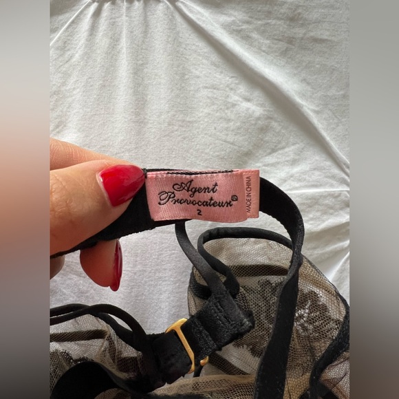 Agent Provocateur Suspender Size 2 Black - Picture 3 of 5